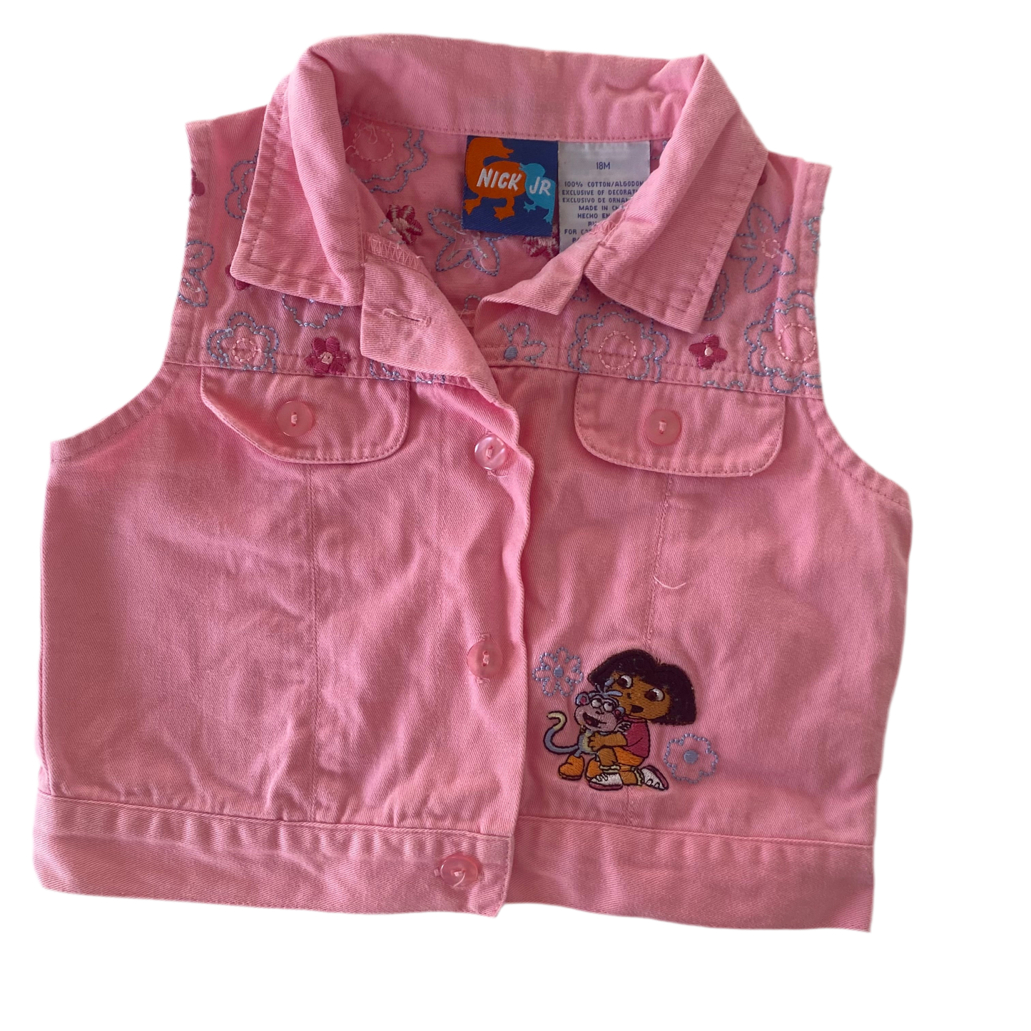 Dora The Explorer Vest - Size 18M