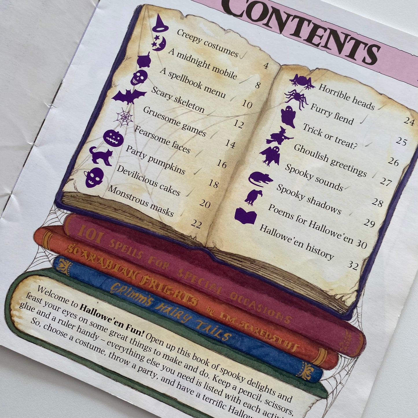 Vintage Halloween Fun Craft Book