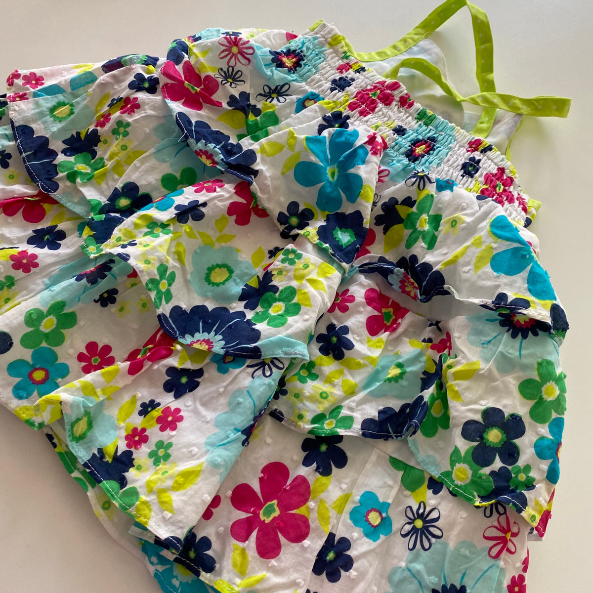 Y2K Floral Dress - Size 18M