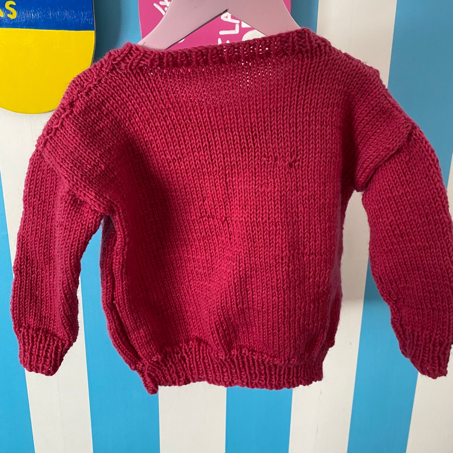 Handmade SpongeBob Knit Jumper - Size 2-3Y