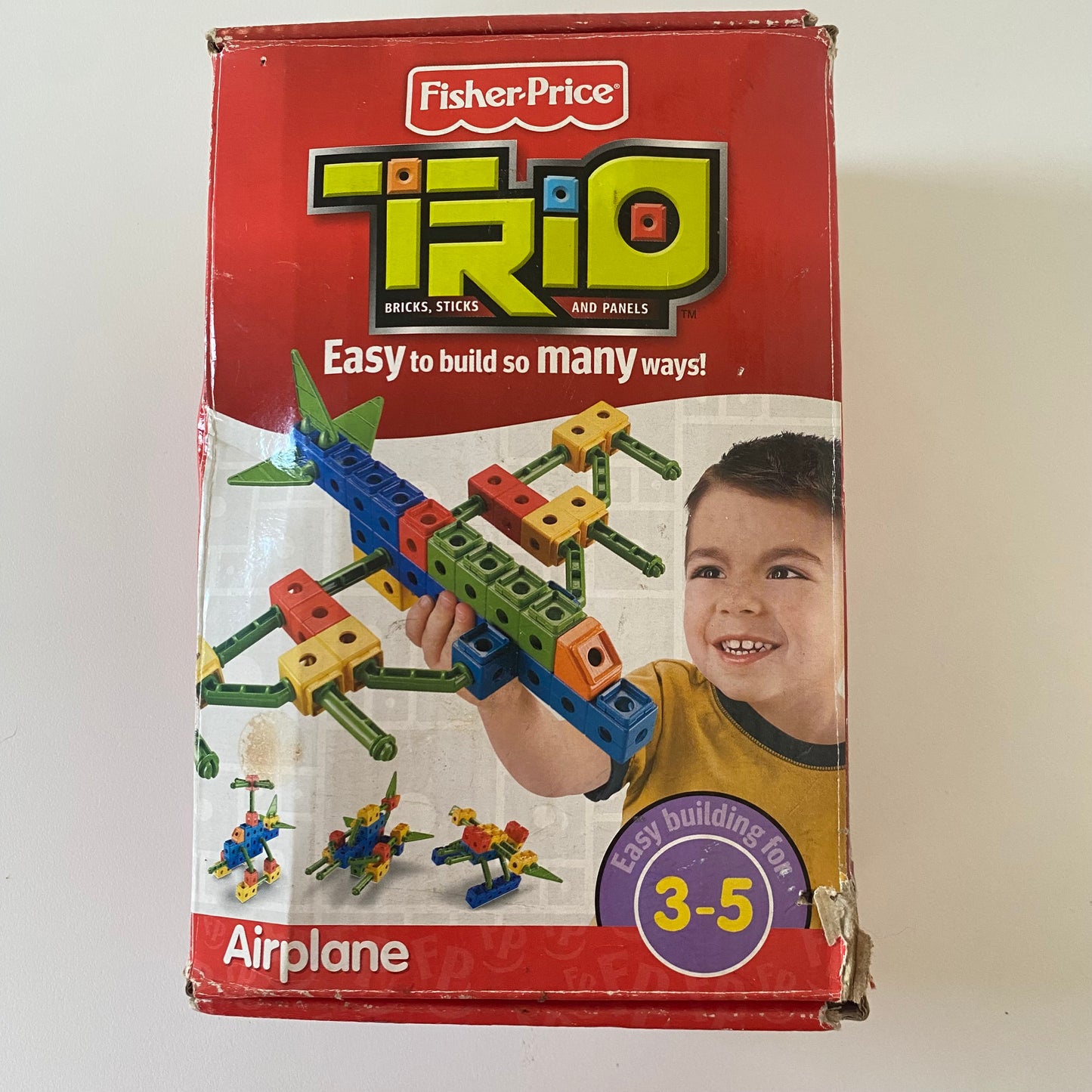 Fisher Price Trio Airplane Building Blocks