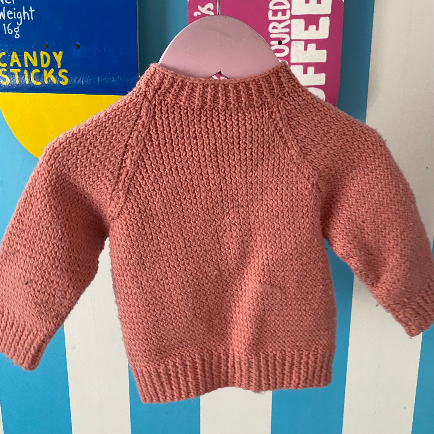 Handmade Knit Cardigan - Size 6M