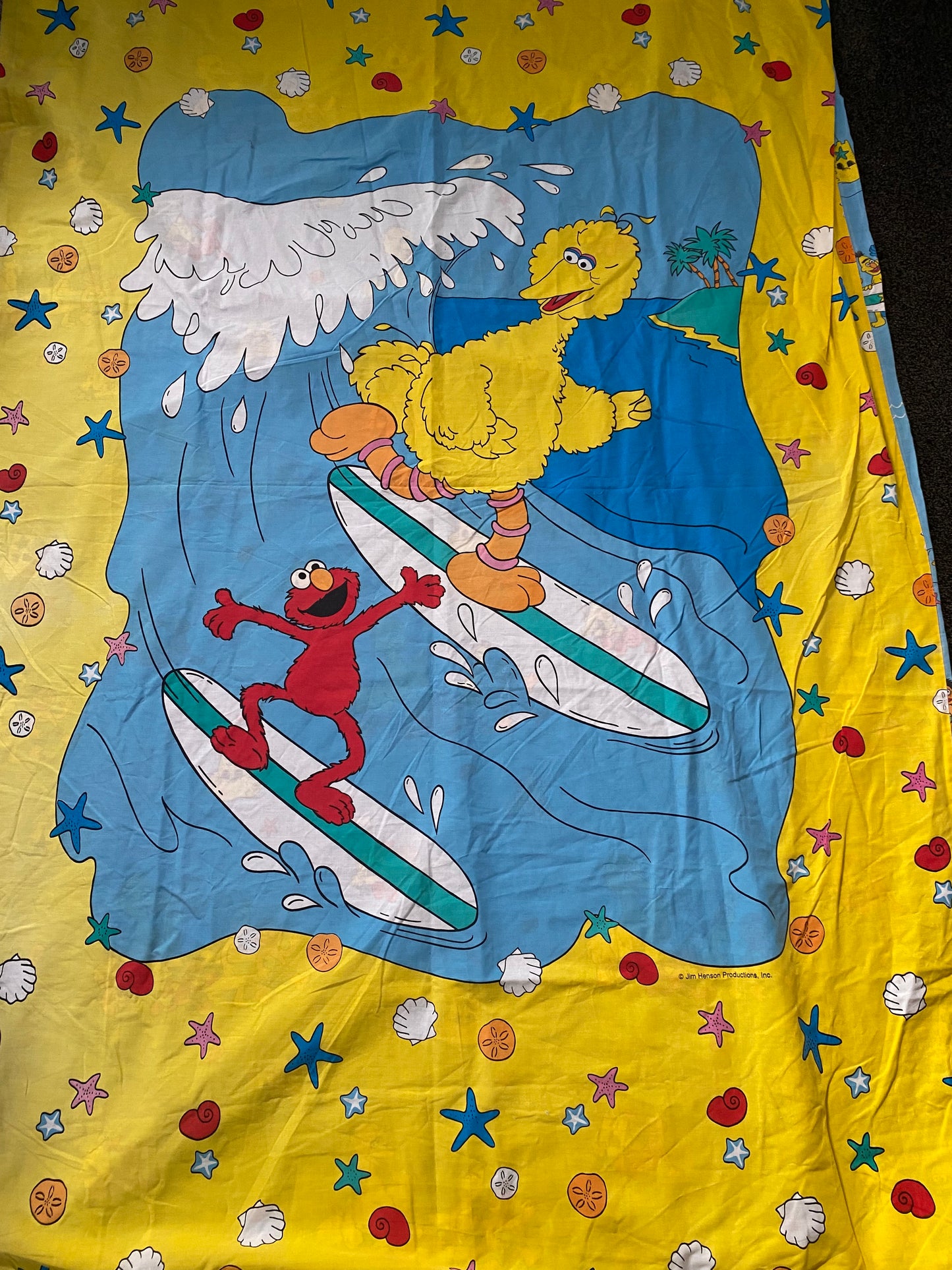 Vintage Sesame Street Reversible Single Duvet Cover