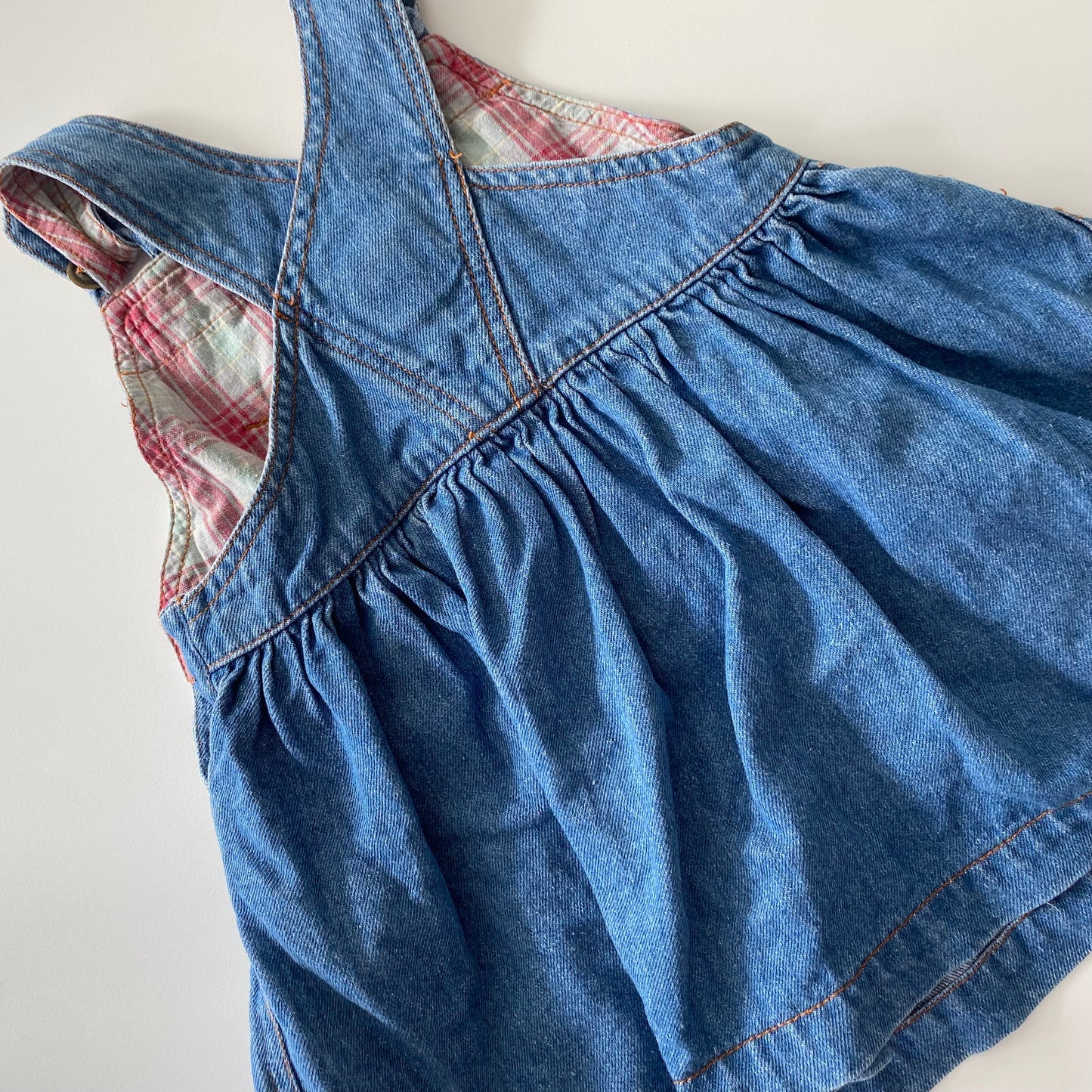 Vintage Pumpkin Patch Denim Dress - Size 1