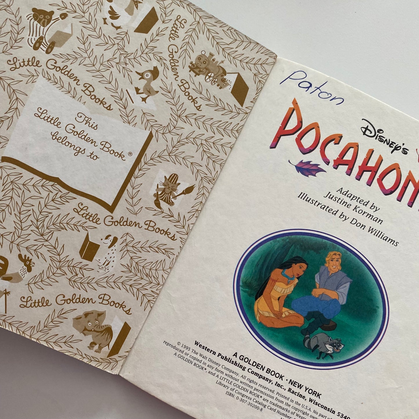 Disney Pocahontas Little Golden Book