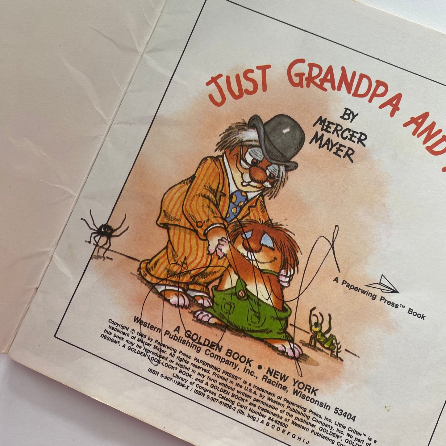 Mercer Mayer Little Critters Just Grandpa & Me Book