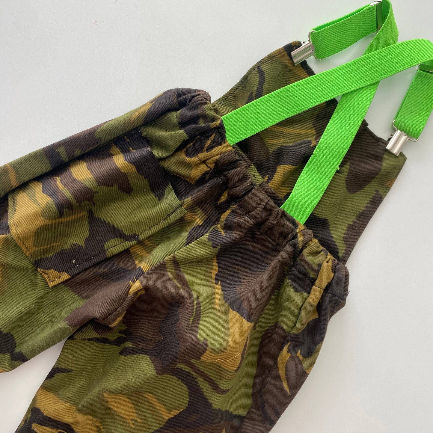 Camo Suspender Overalls - Size 1-2Y
