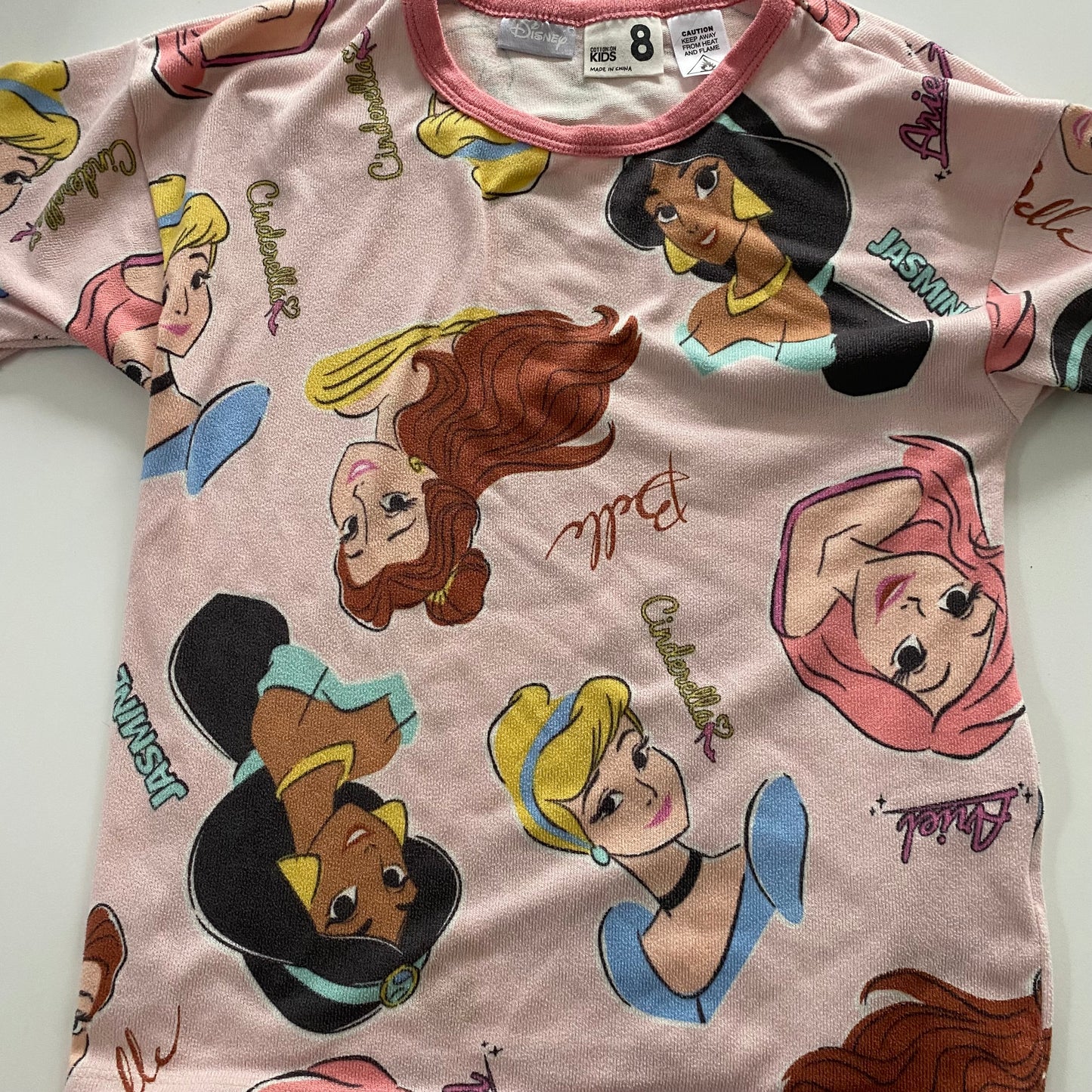 Cotton On Kids Disney Princess Pyjamas - Size 8
