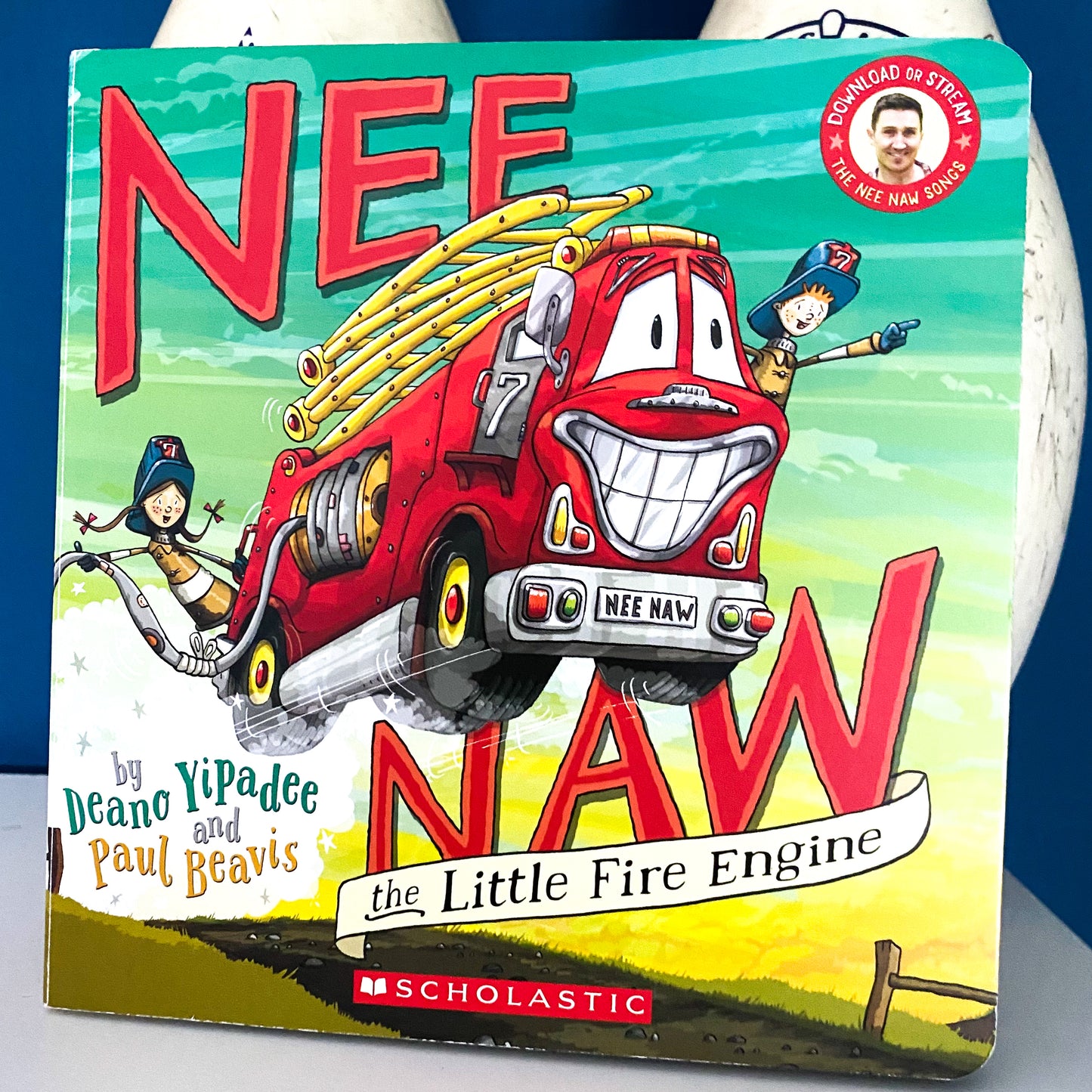 New Naw The Little Fire Engine Board Book