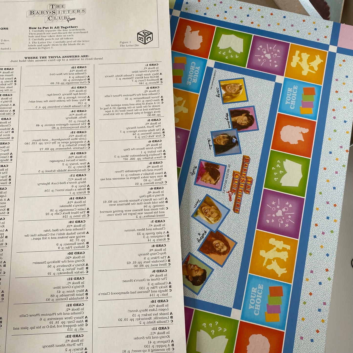 Vintage MB Games The Babysitters Club Game