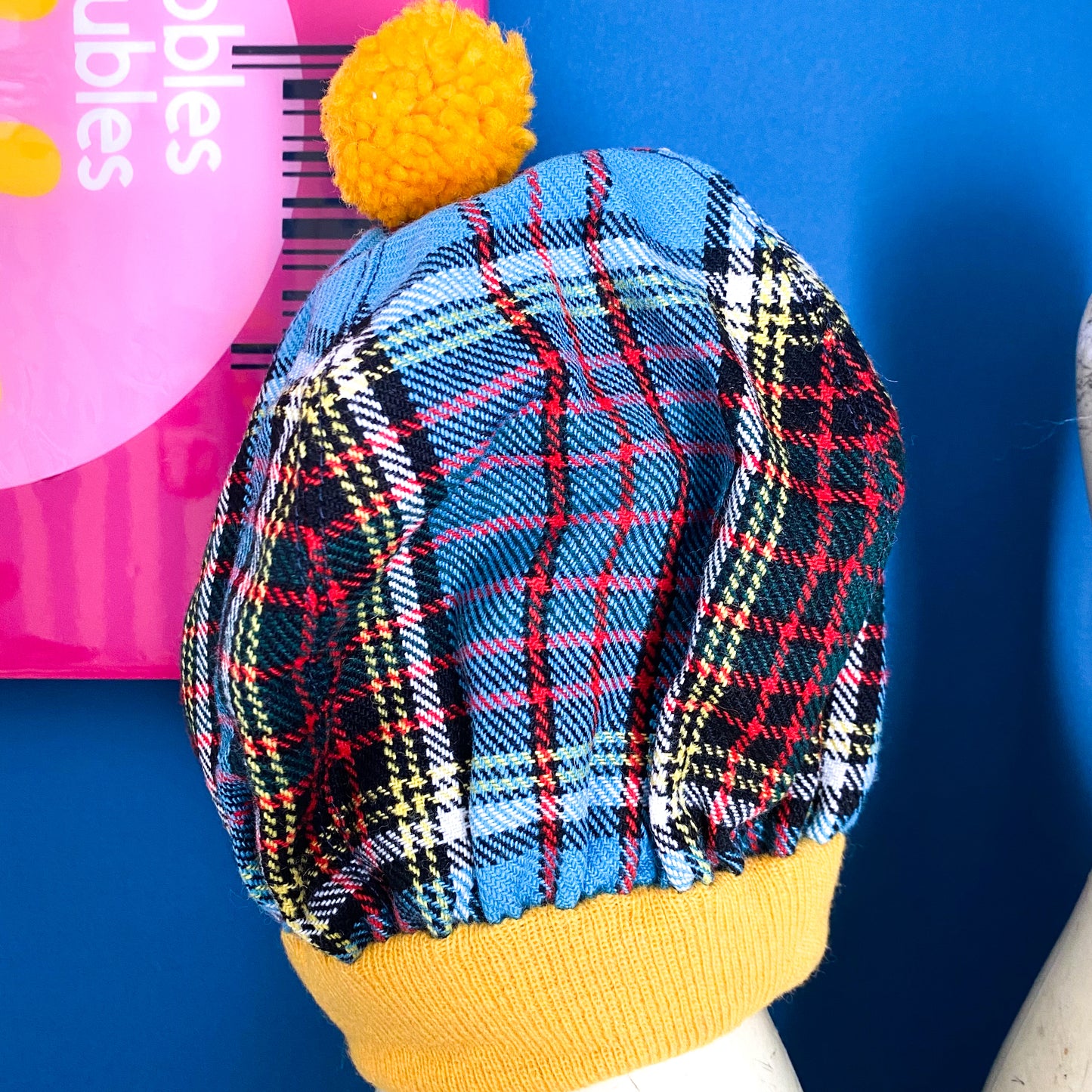 Vintage Tartan Scottish Hat - Size Toddler