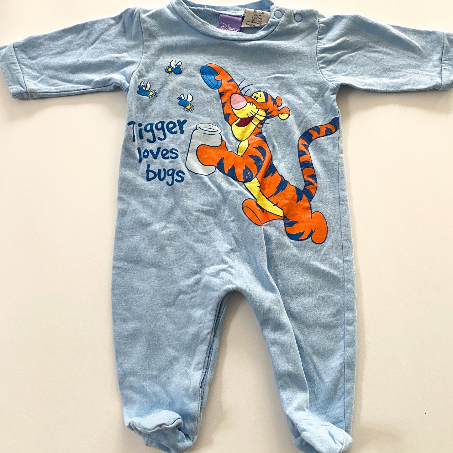 Disney Winnie The Pooh Tigger Footed Suit - Size 3-6M