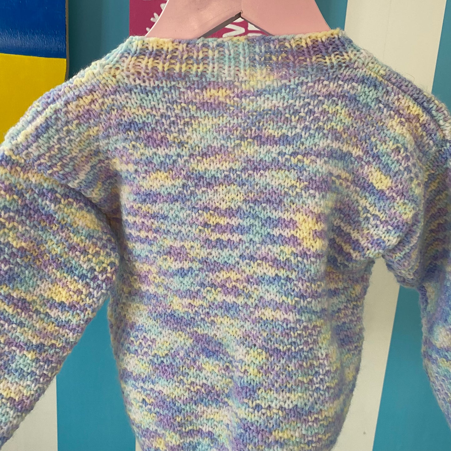 Handmade Pastel Knit Cardigan - Size 1