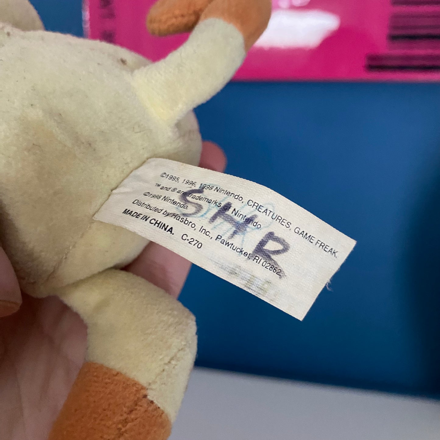 Vintage 1998 Hasbro Pokémon Meowth Beanie Plush