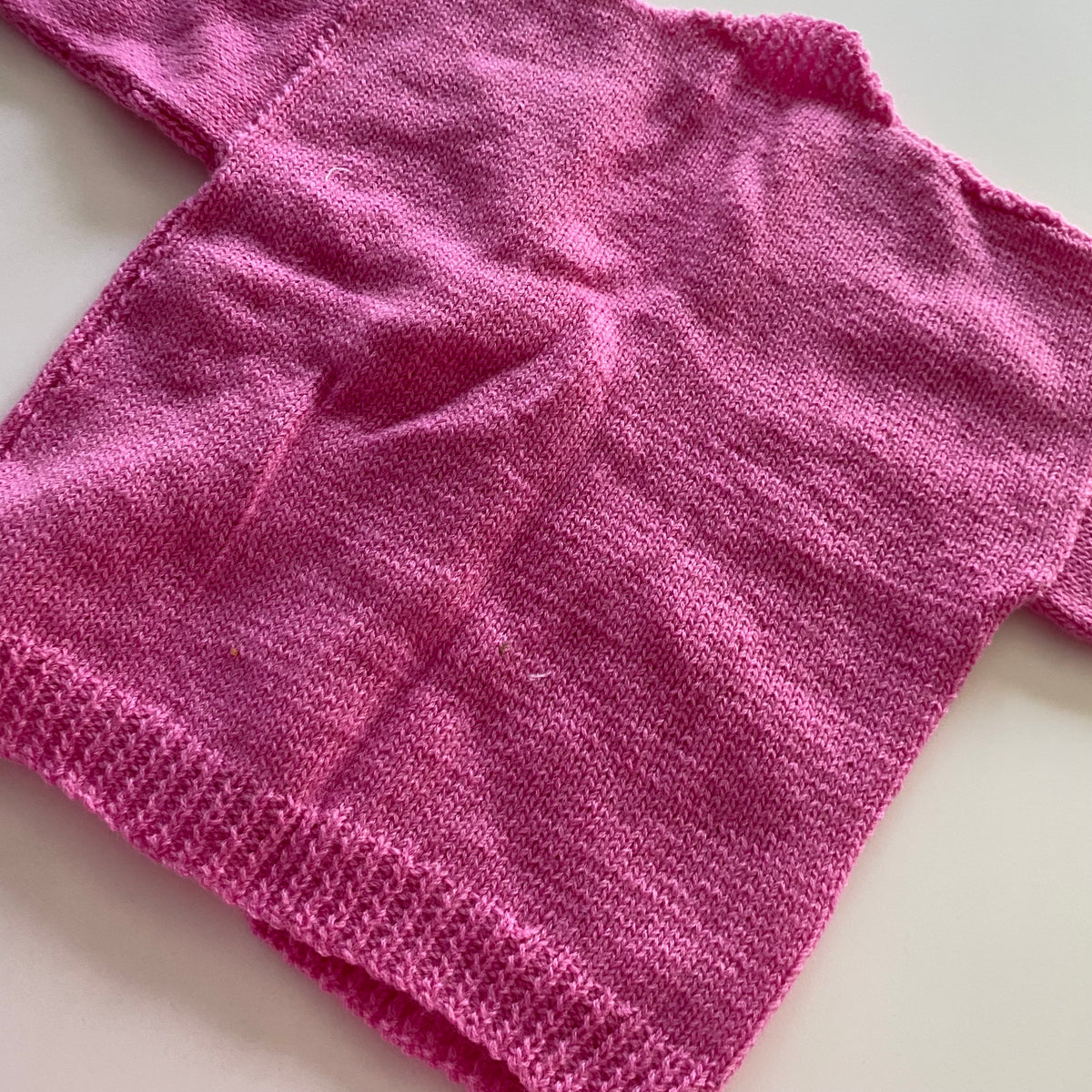 Handmade Pink Knit Cardigan - Size 1
