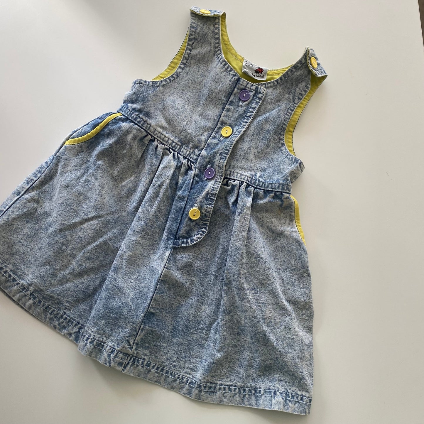 Vintage Ladybird Acidwash Dress - Size 3