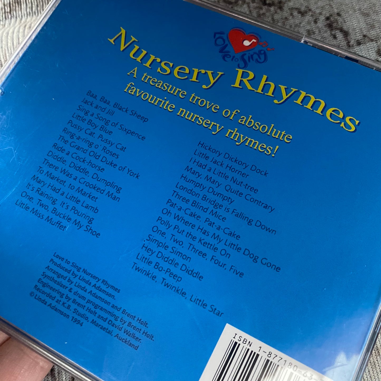 Love To Sing Nursery Rhymes CD