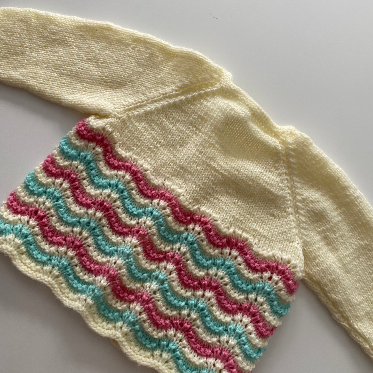 Handmade Knit Cardigan - Size 6-12M