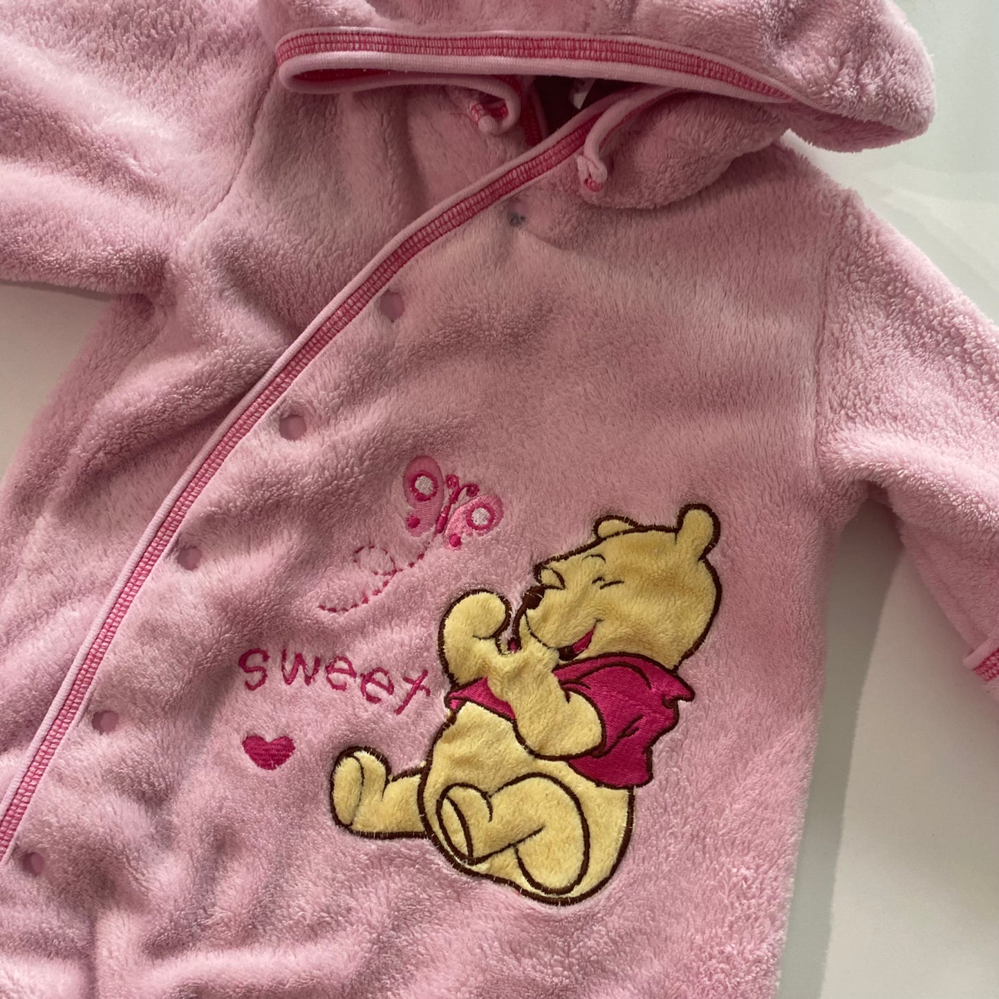 Winnie The Pooh Footed Suit - Size 6-12M