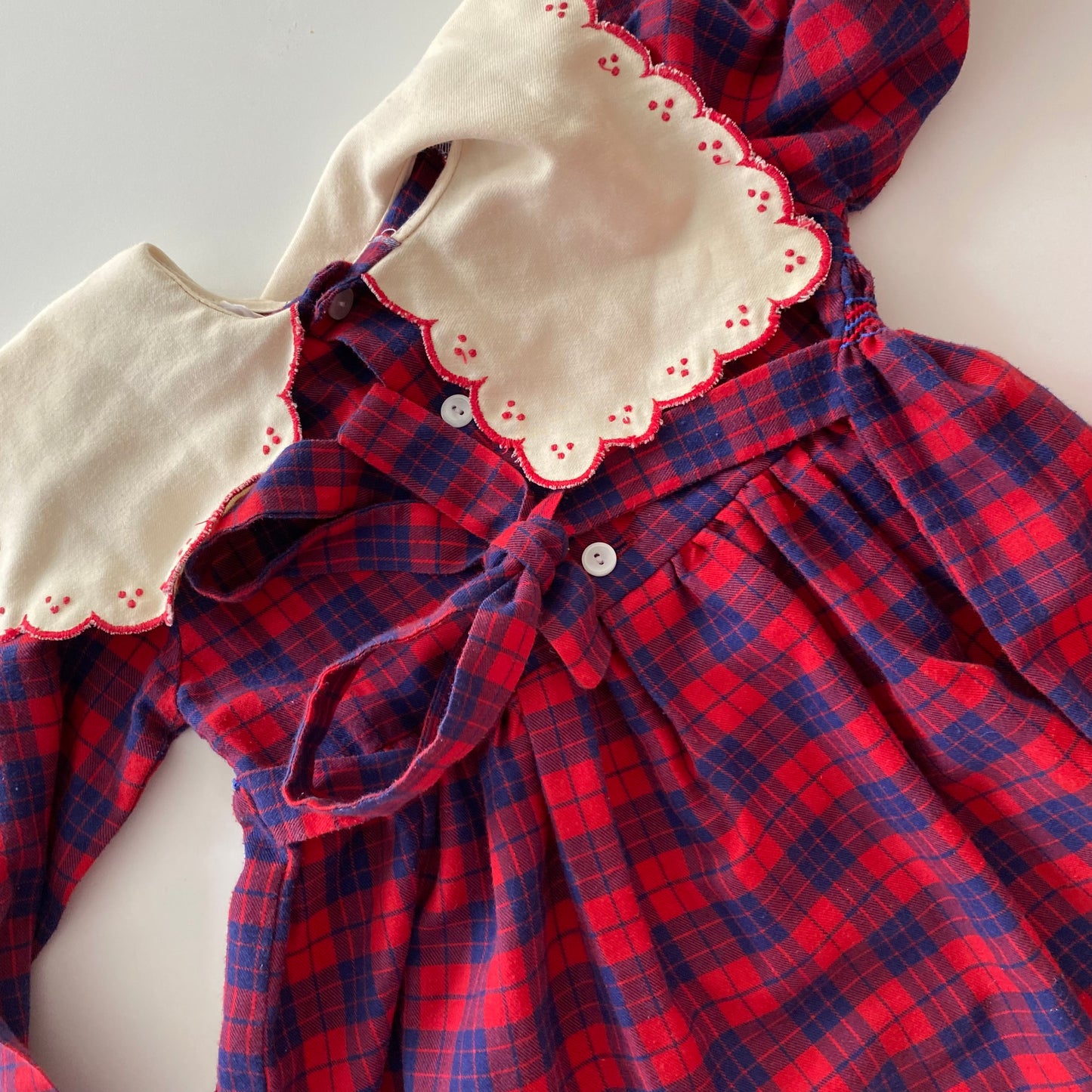 Vintage Smocked Dress - Size 12M