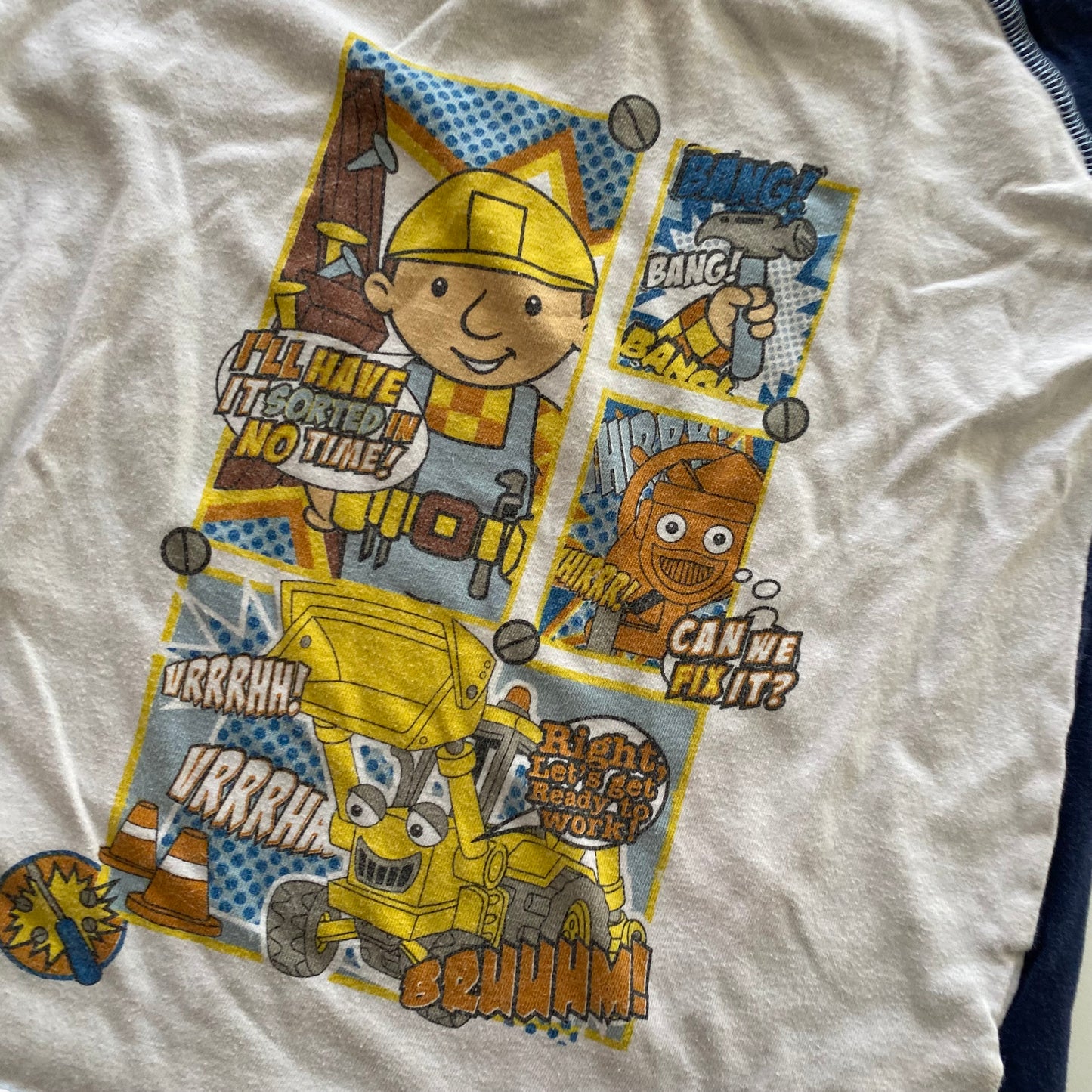 Bob The Builder Long Sleeve Top - Size 3-4Y