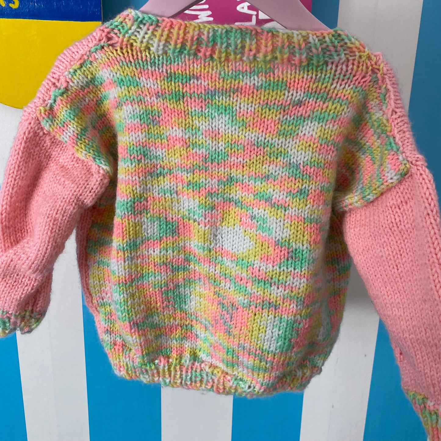 Handmade Coco Melon Knit Jumper - Size 3