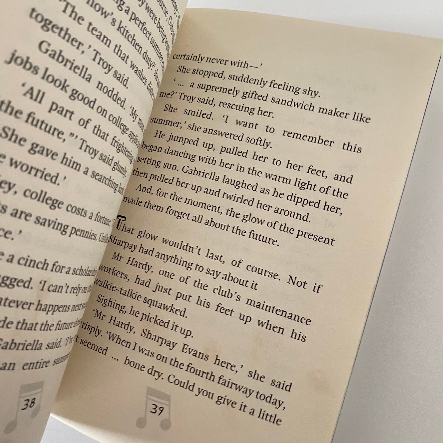 High School Muscial 2 Chapter Book