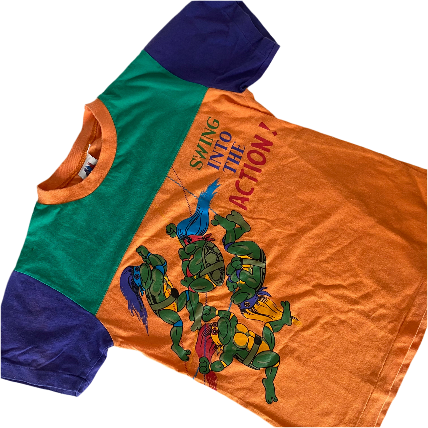 Vintage TMNT Ninja Turtles TROLLS Top - Size 10