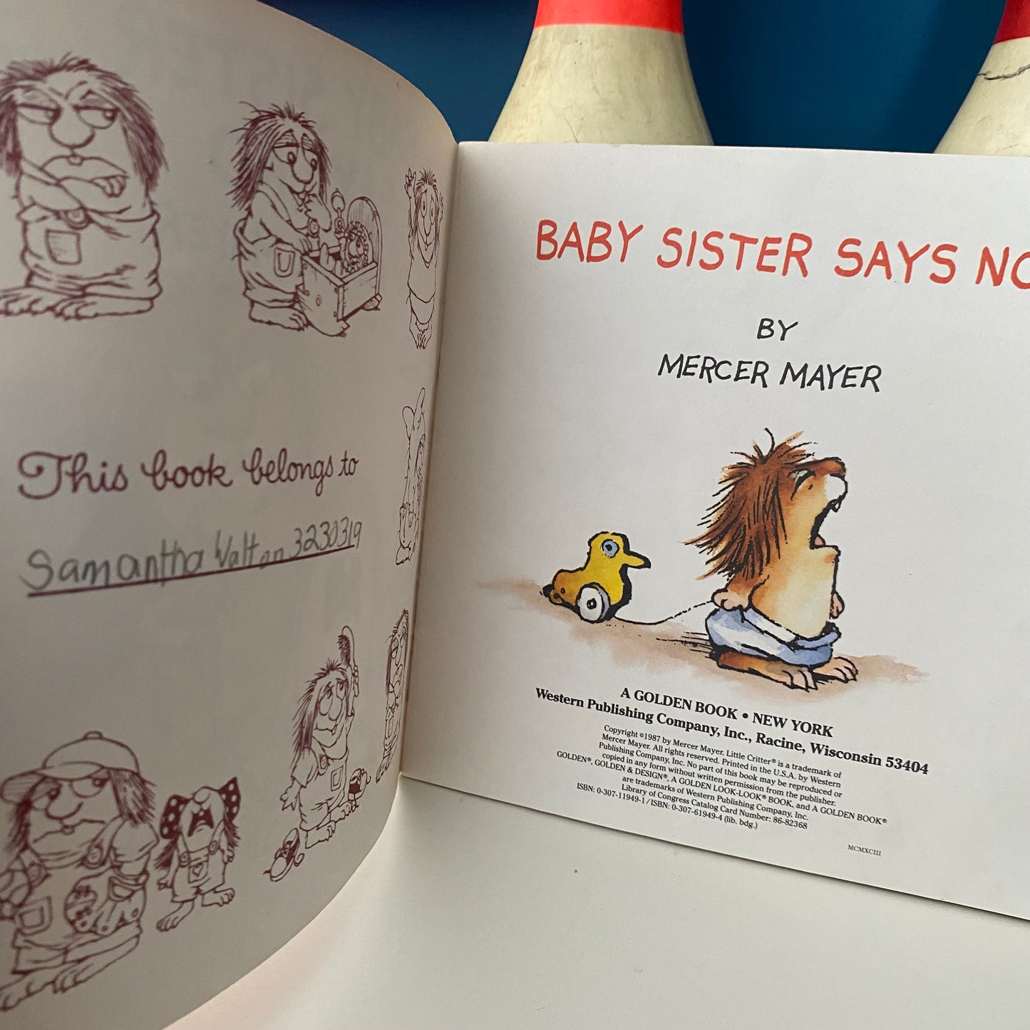 Mercer Mayer Little Critters Baby Sister Says No Book