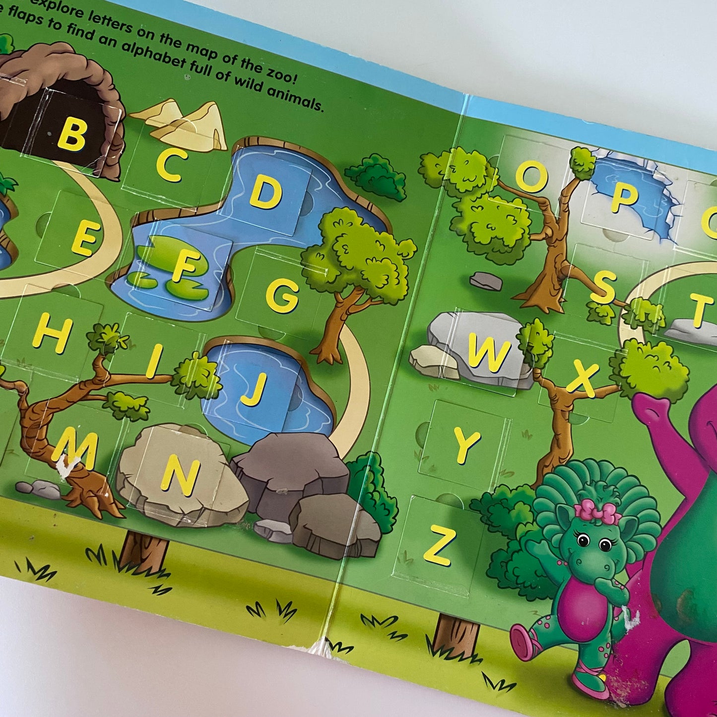 Barney Let’s Go Look & See Lift The Flap Book