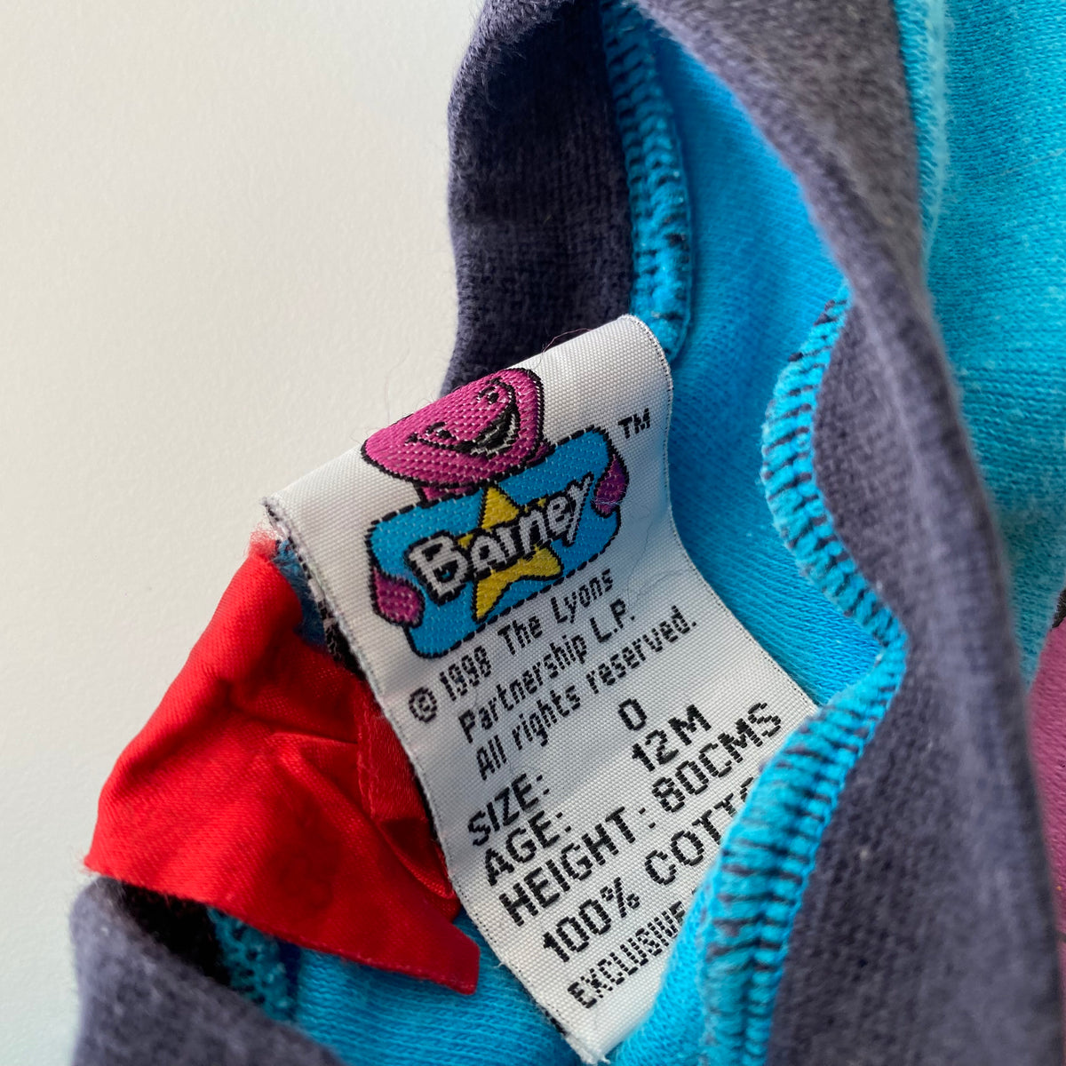 Vintage Barney Top - Size 12M