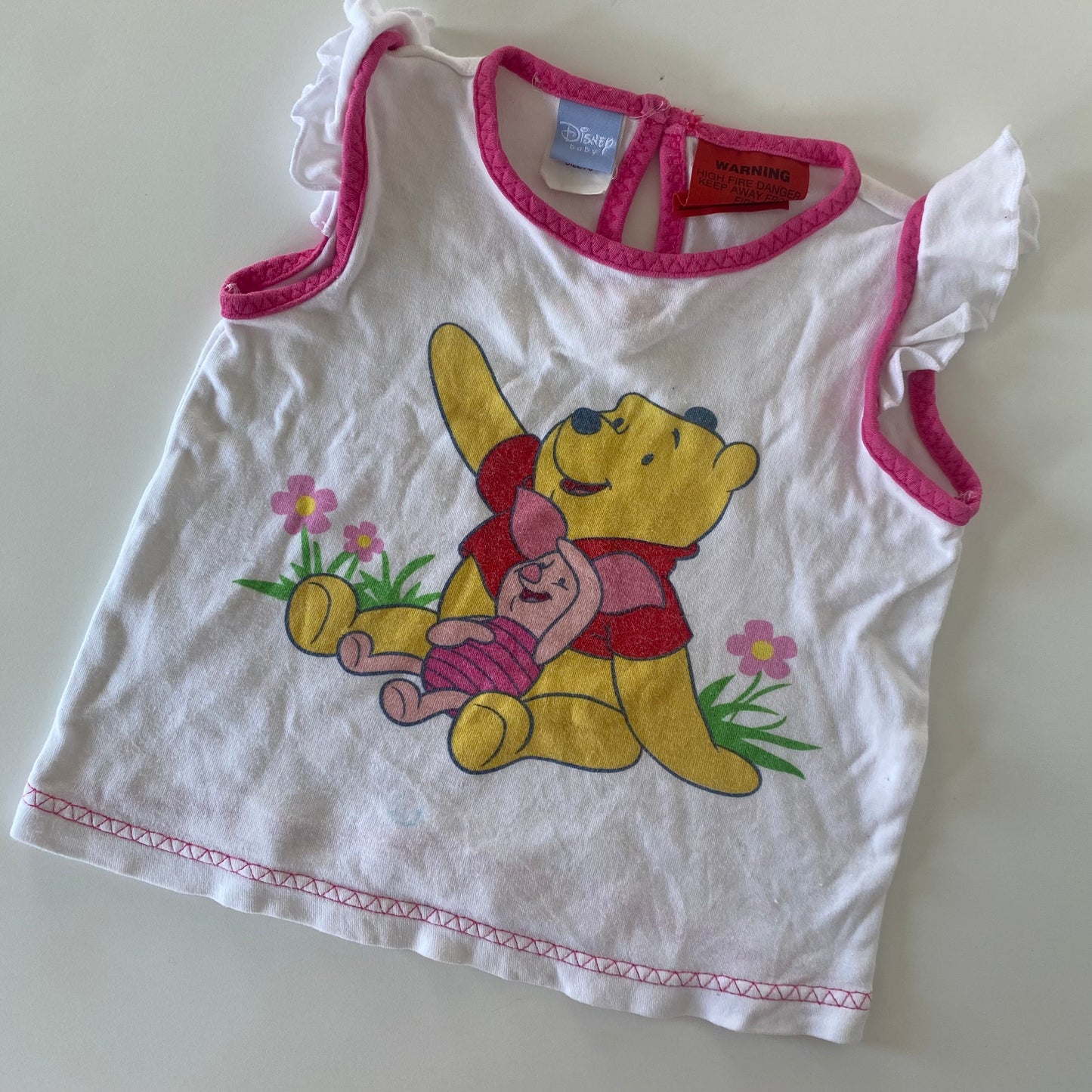 Winnie The Pooh Top - Size 6-12M