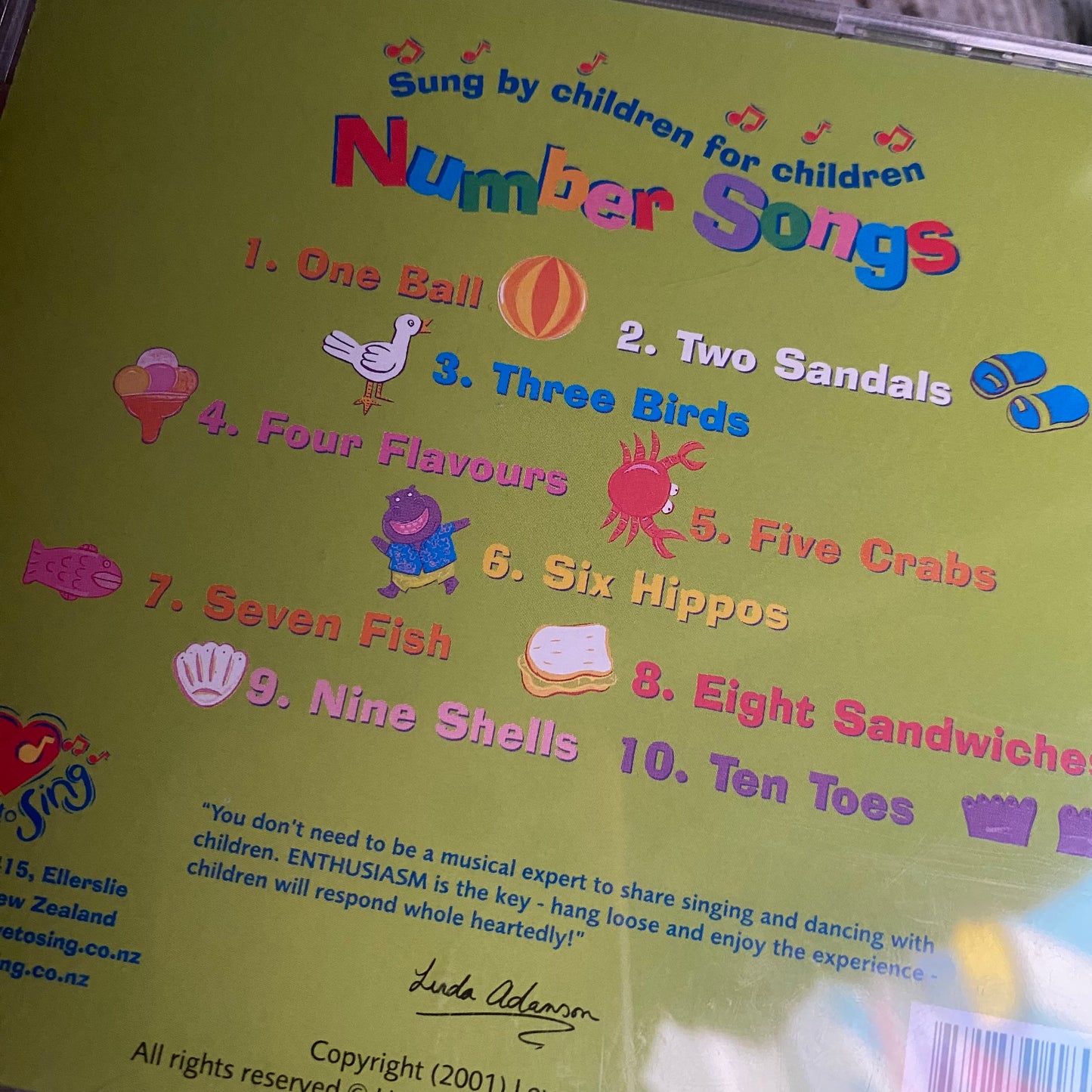 Love To Sing Number Songs CD