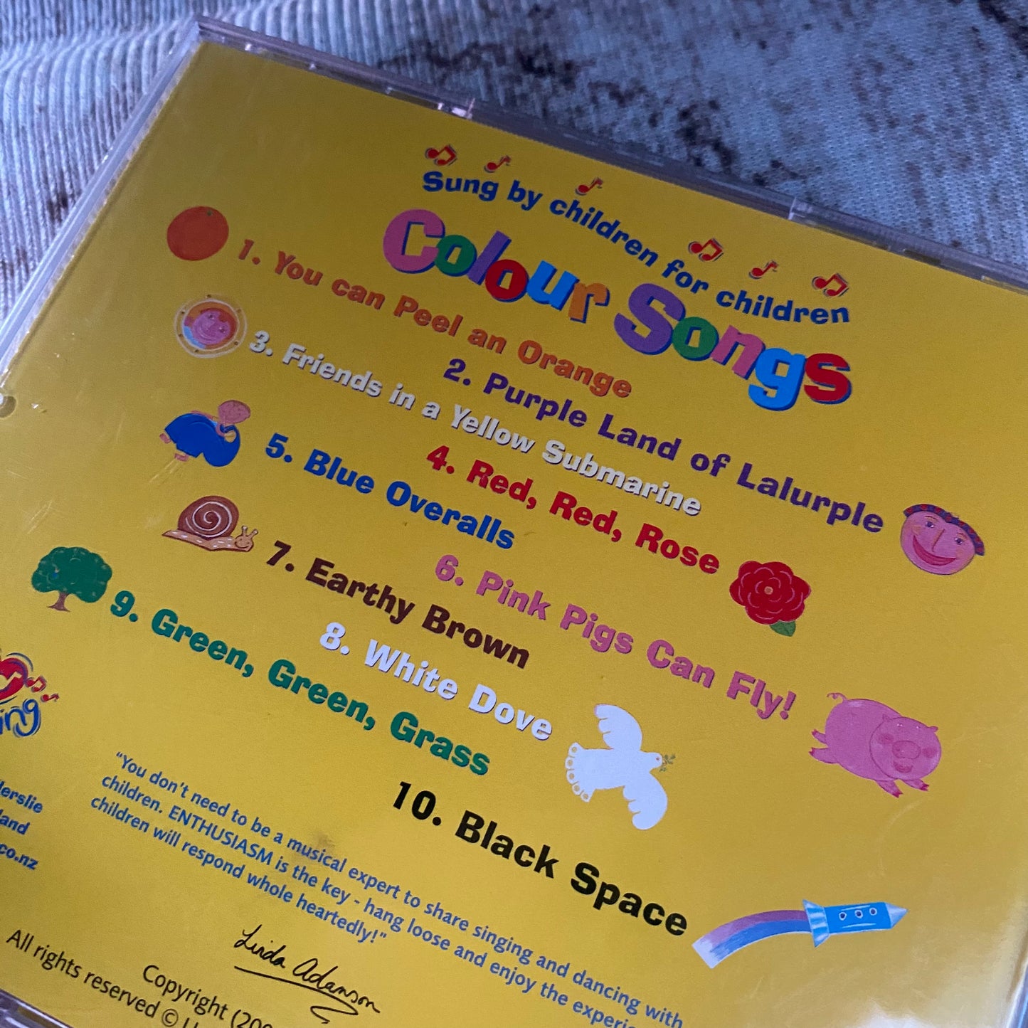 Love To Sing Colour Songs CD
