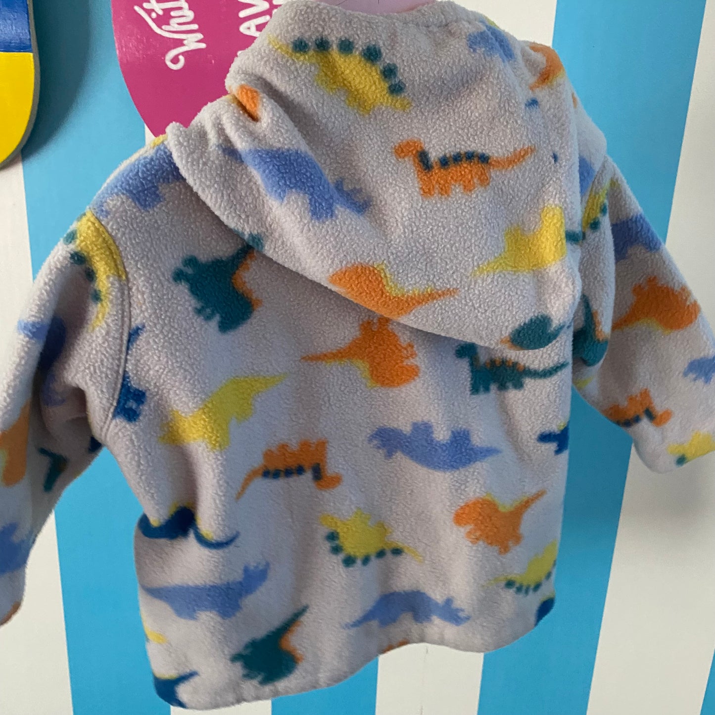 Handmade Fleece Dino Jacket - Size 1-2Y