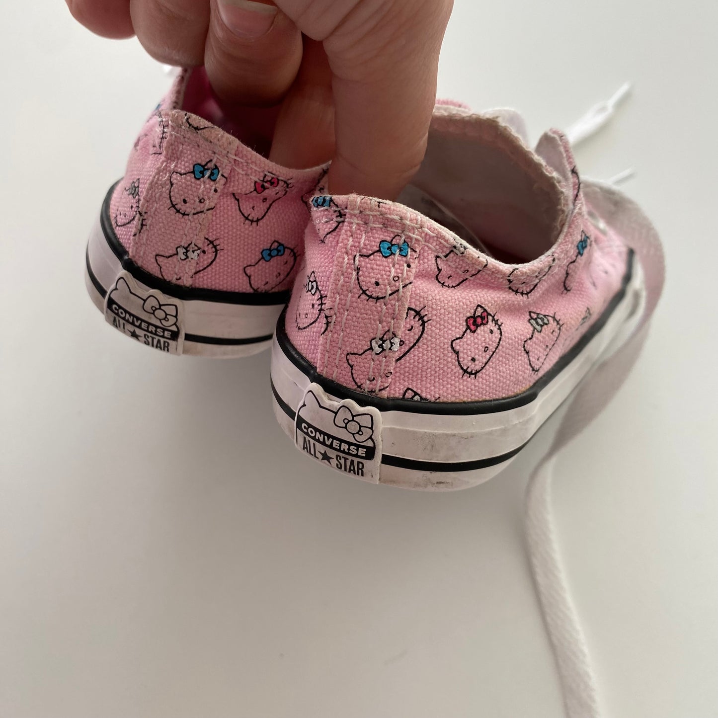 Hello Kitty Low Cut Converse - Size 6