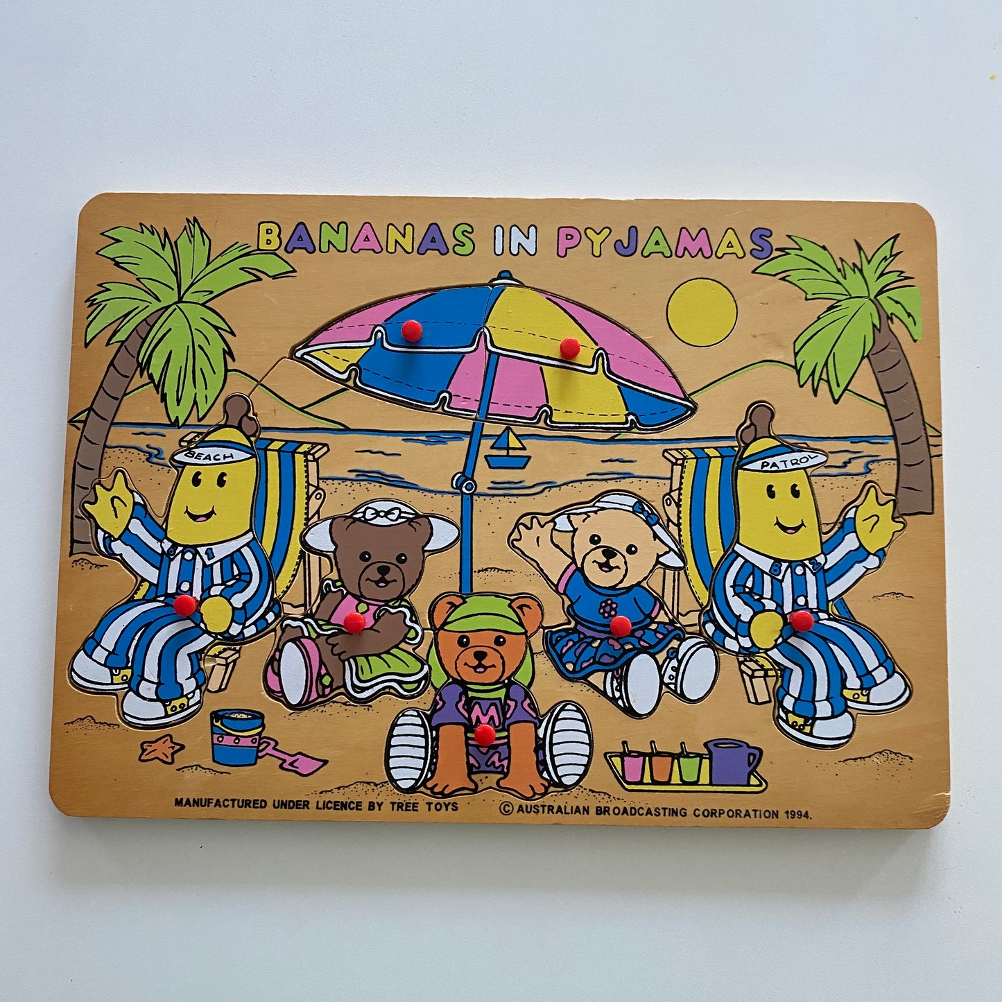 Bananas In Pyjamas 1994 Wooden Puzzle