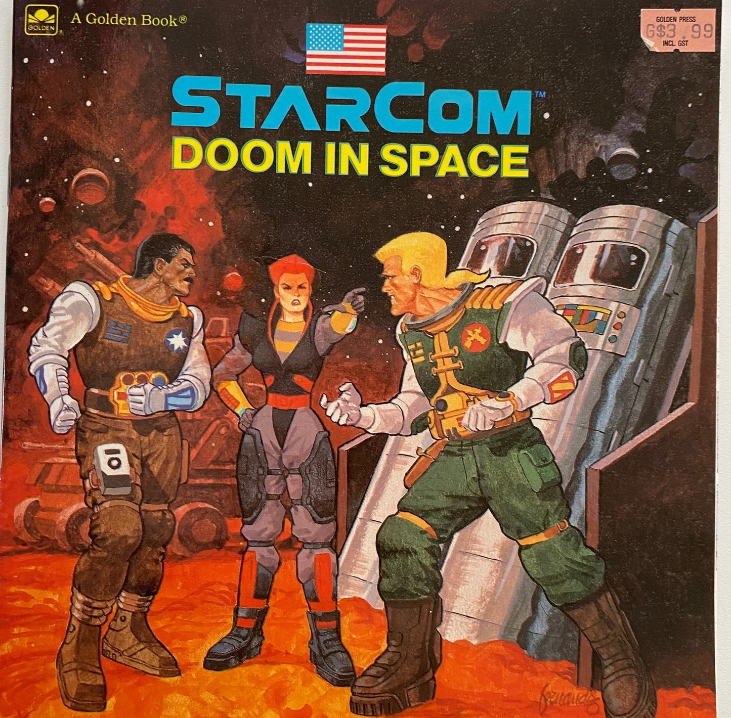 Vintage Starcom Doom In Space Book