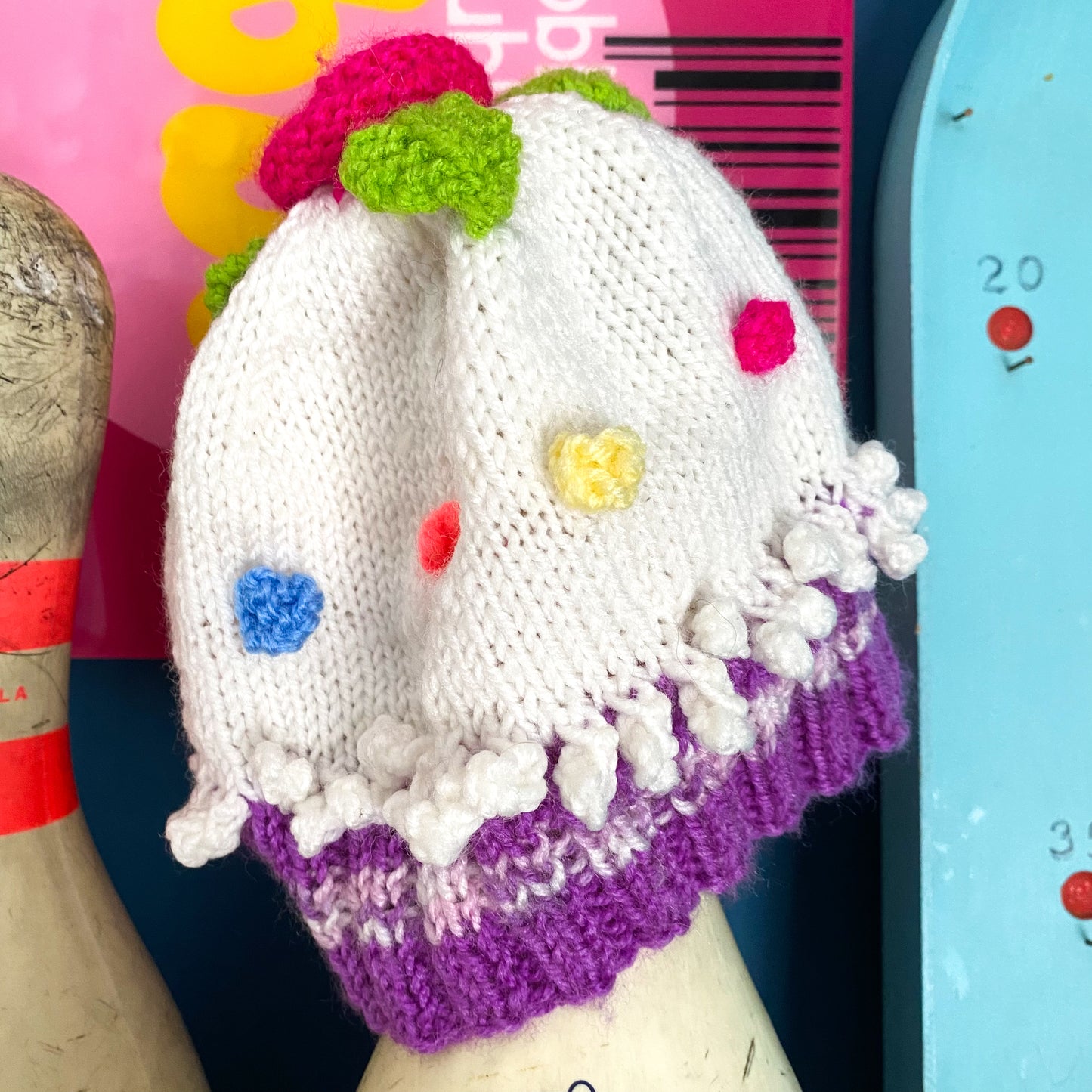 Handmade Knit Beanie - Size Toddler/Child