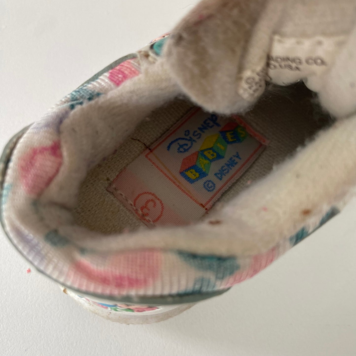 Vintage Disney Baby Shoes - Size 3 Baby