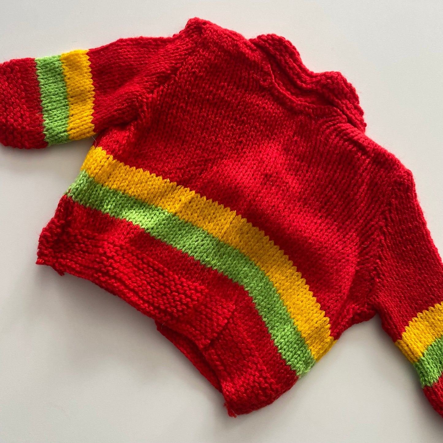 Handmade Knit Cardigan - Size 3M
