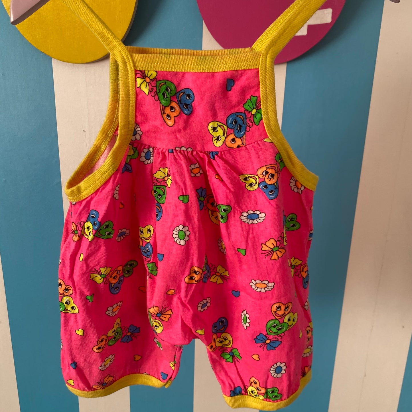 Vintage Hot Pink Romper - Size 6M