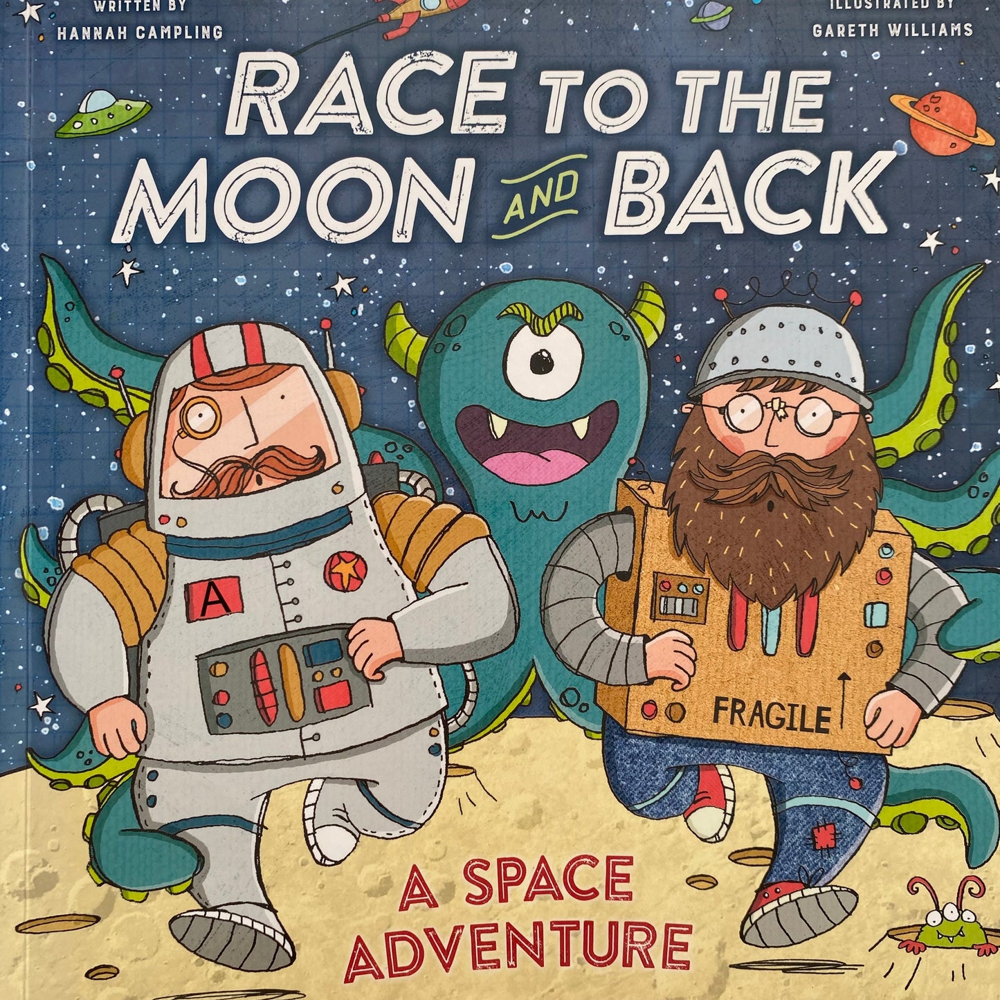 Race To The Moon & Back Book