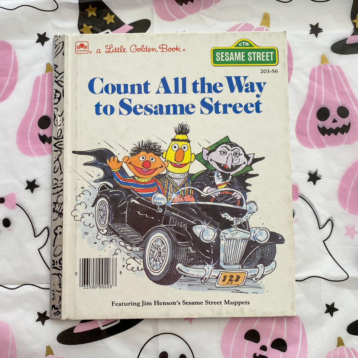 Vintage Count All The Way To Sesame Street Little Golden Book