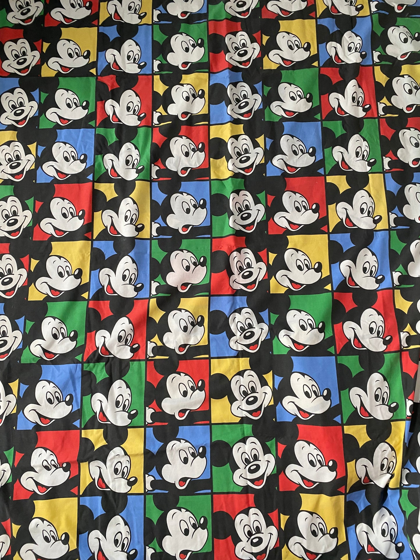 Vintage Disney Mickey Mouse Reversible Single Duvet Cover