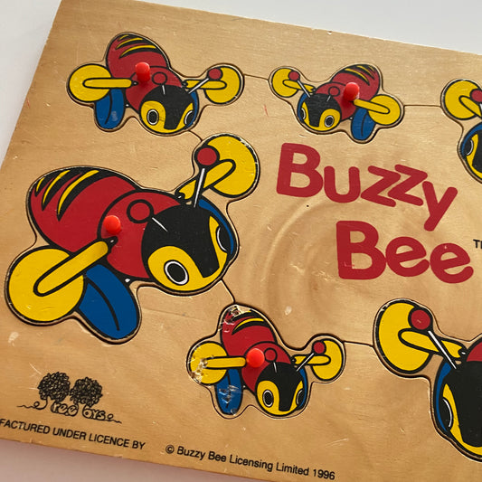Vintage 1996 Buzzy Bee Wooden Puzzle