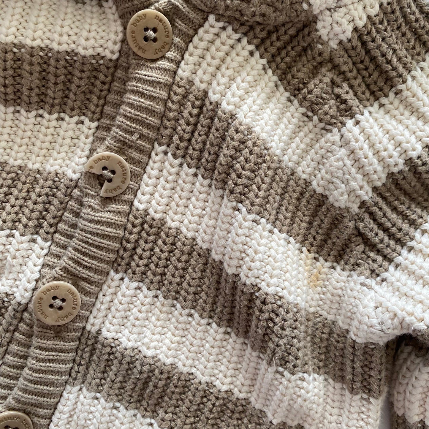 Nature Baby Hooded Cardigan - Size 1 (FLAWS)