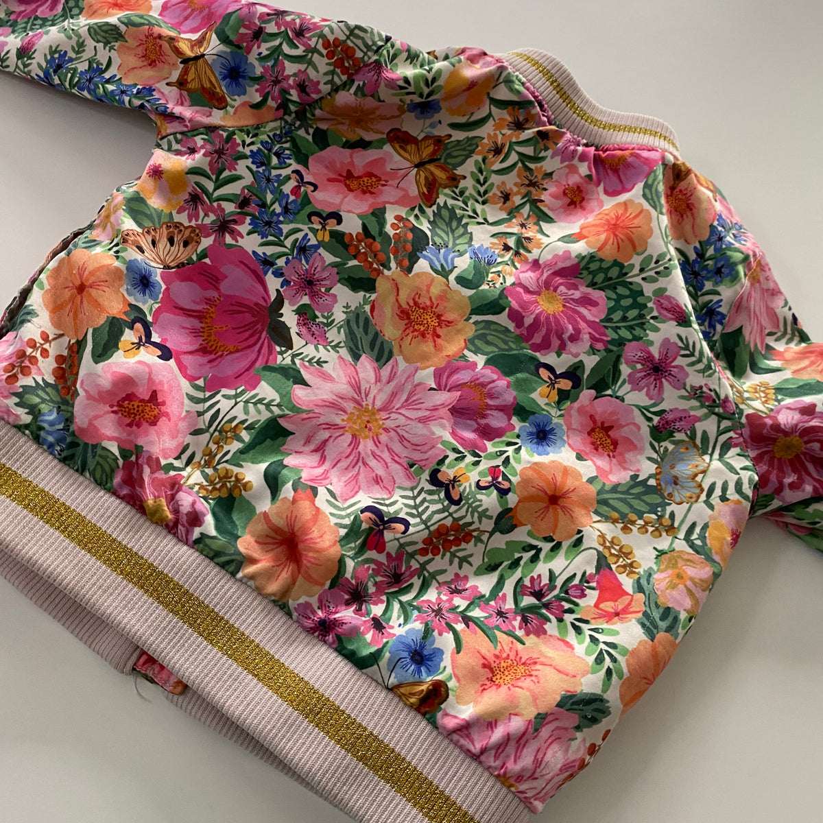 H&M Floral Bomber Jacket - Size 3