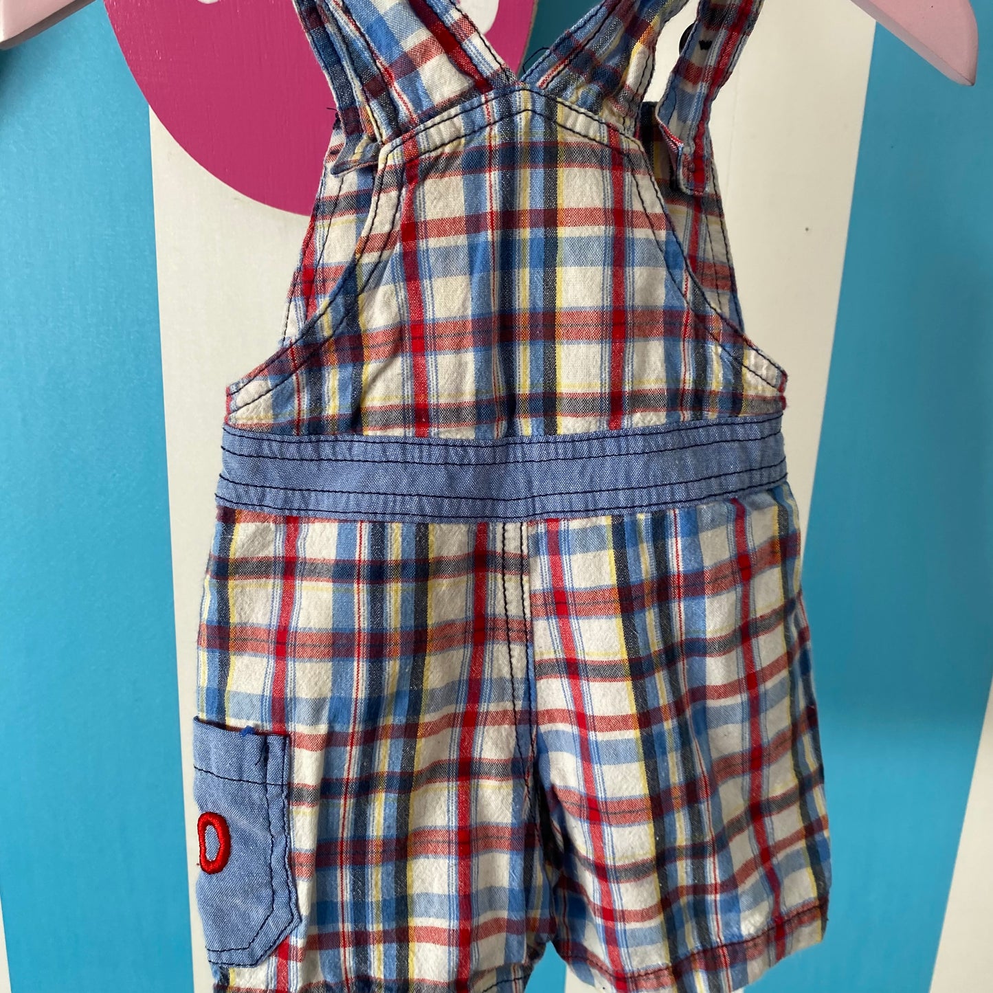 Sesame Street Elmo Shortalls - Size 6M