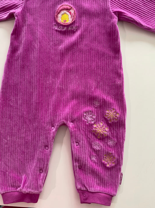 Vintage Velour Suit - Size 12M